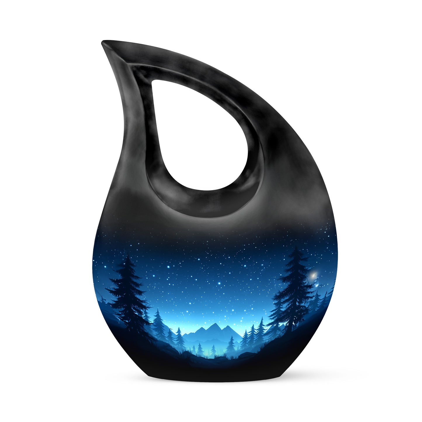 Blue Blue Cremation Urns - Honored Embrace 10-inch, 200 cu in - Yatskia