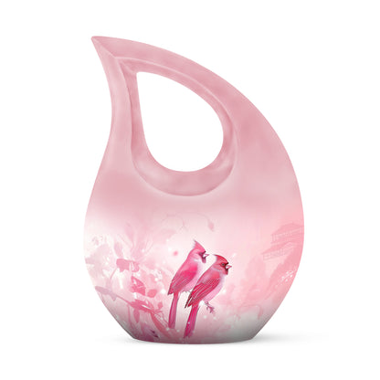 Timeless Red Cardinal Cremation Urn for Ashes - Yatskia