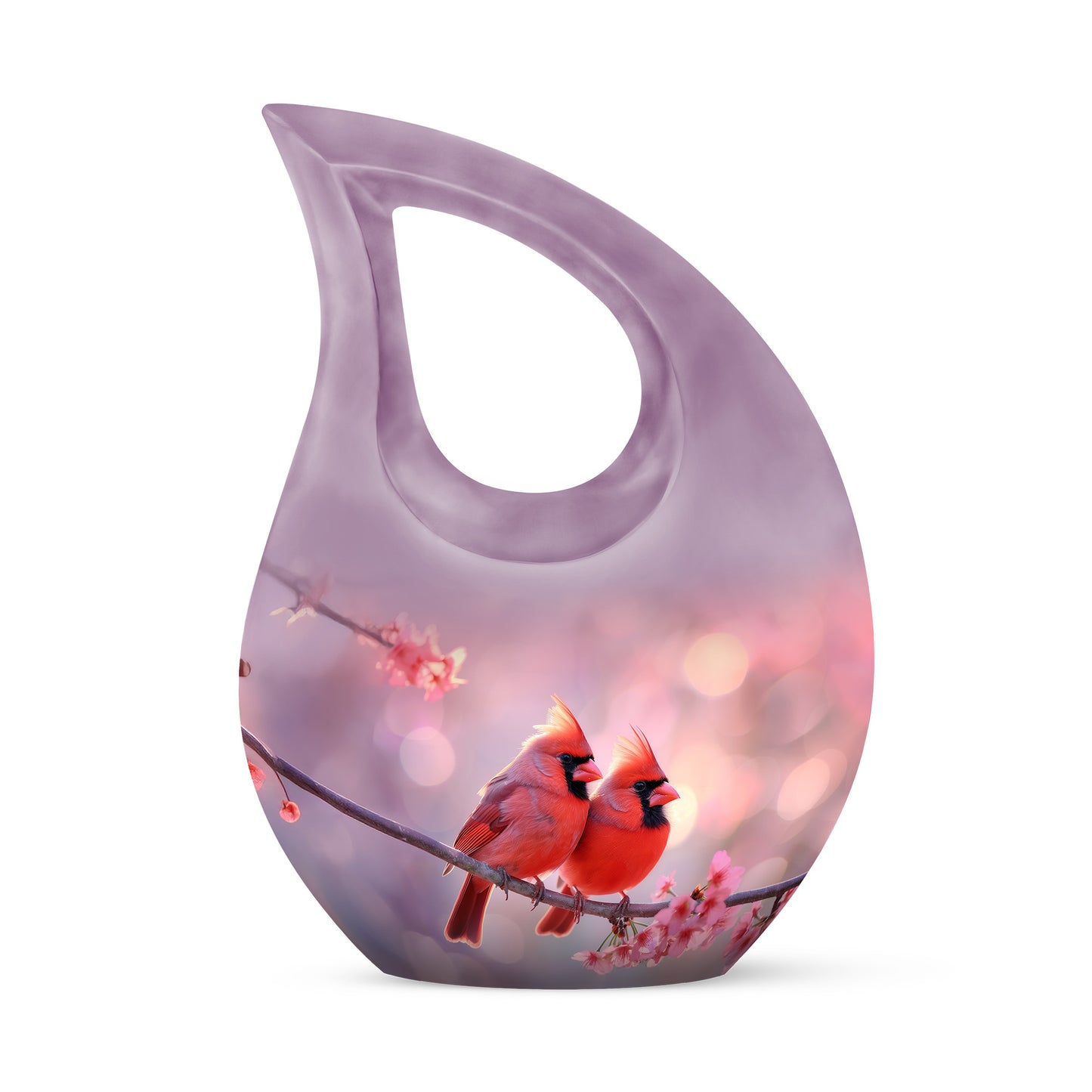 Harmonious Cardinal Cremation Urns for Human Ashes - Red 10-inch - Yatskia