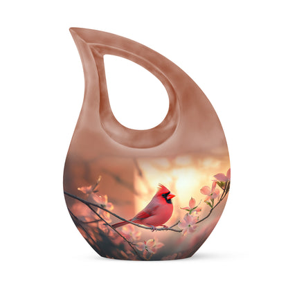 Blessed Cardinal Cremation Urns for Human Ashes - Gold 10-inch - Yatskia