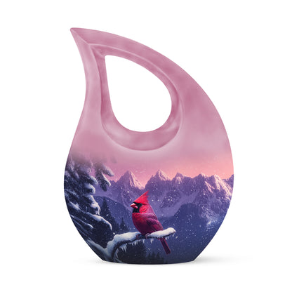 Personalized Cardinal Cremation Urns - Eminent Pink - Yatskia