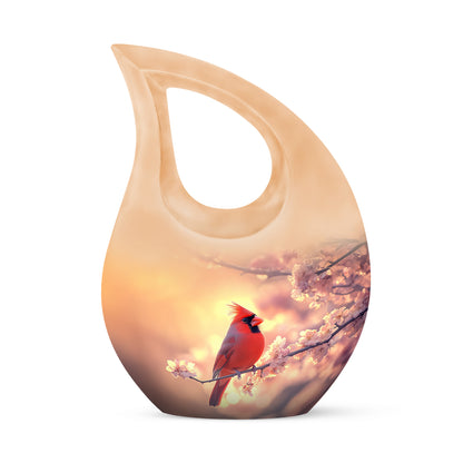 Blessed Cardinal Cremation Urns for Human Ashes - Gold 10-inch - Yatskia