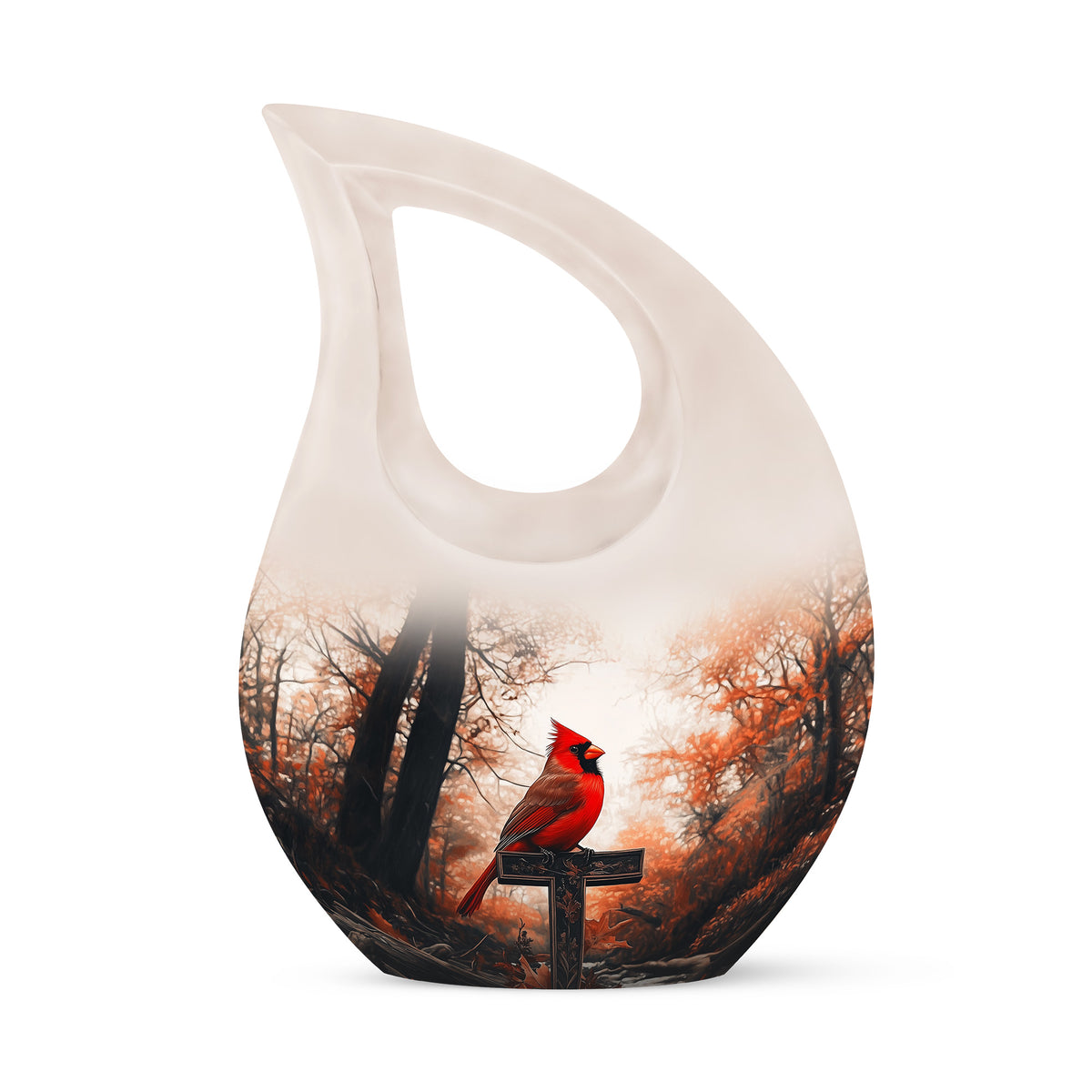 Gold Cardinal Sanctuary Cremation Urns for Human Ashes - Yatskia