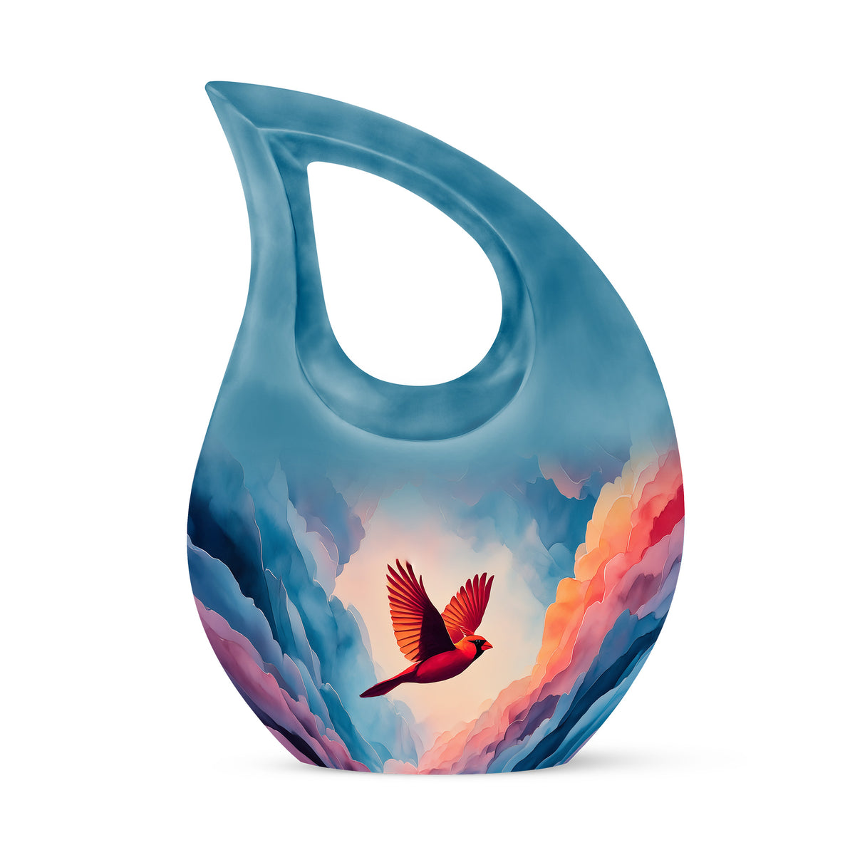 Blue Cardinal Cremation Urns - Enduring Farewell - Yatskia