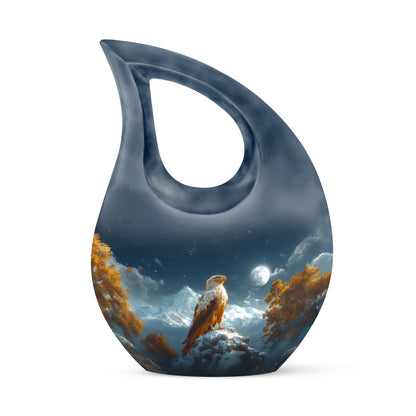 Blue Eagle Passage Cremation Urns for Human Ashes - 10-inch, 200 cu in - Yatskia