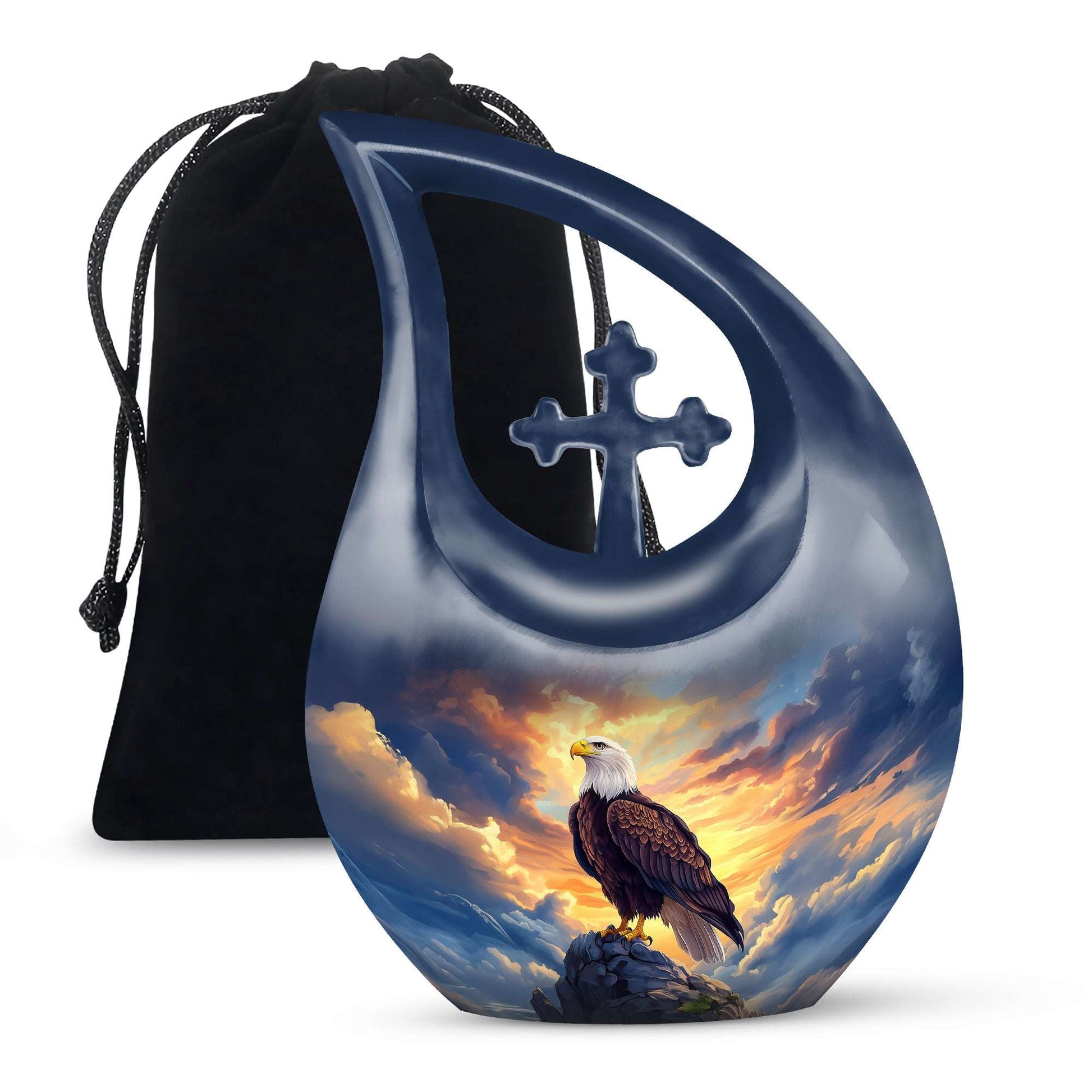 Eagle Funeral Cremation Urns For Ashes – Bird Keepsake Urns For Men