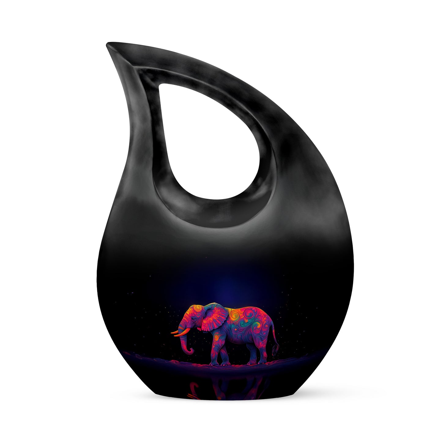 Personalized Blue Elephant Cremation Urns for Ashes - Majestic 10-inch - Yatskia