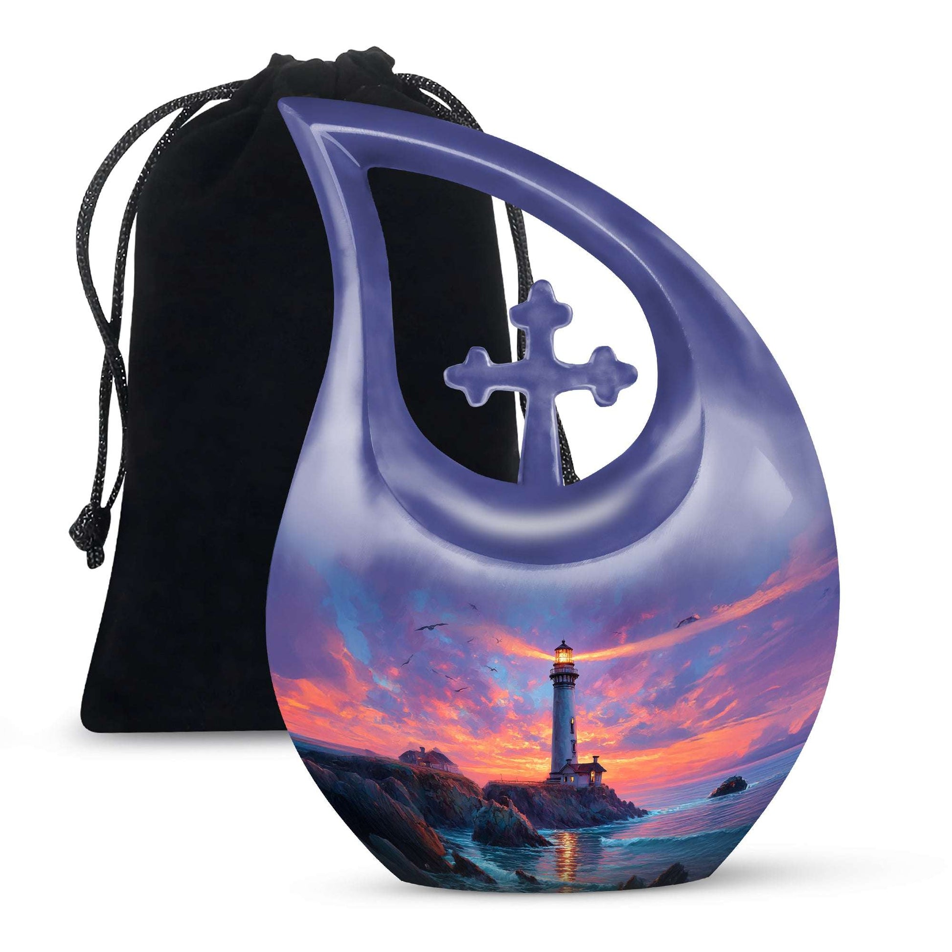 Lighthouse Large Human Ashes Urn - Oceanic Funeral Urns For Men