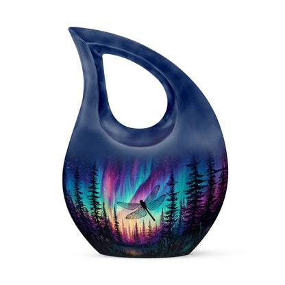 Personalized Blue Dragonfly Cremation Urns for Ashes - Majestic 10-inch - Yatskia
