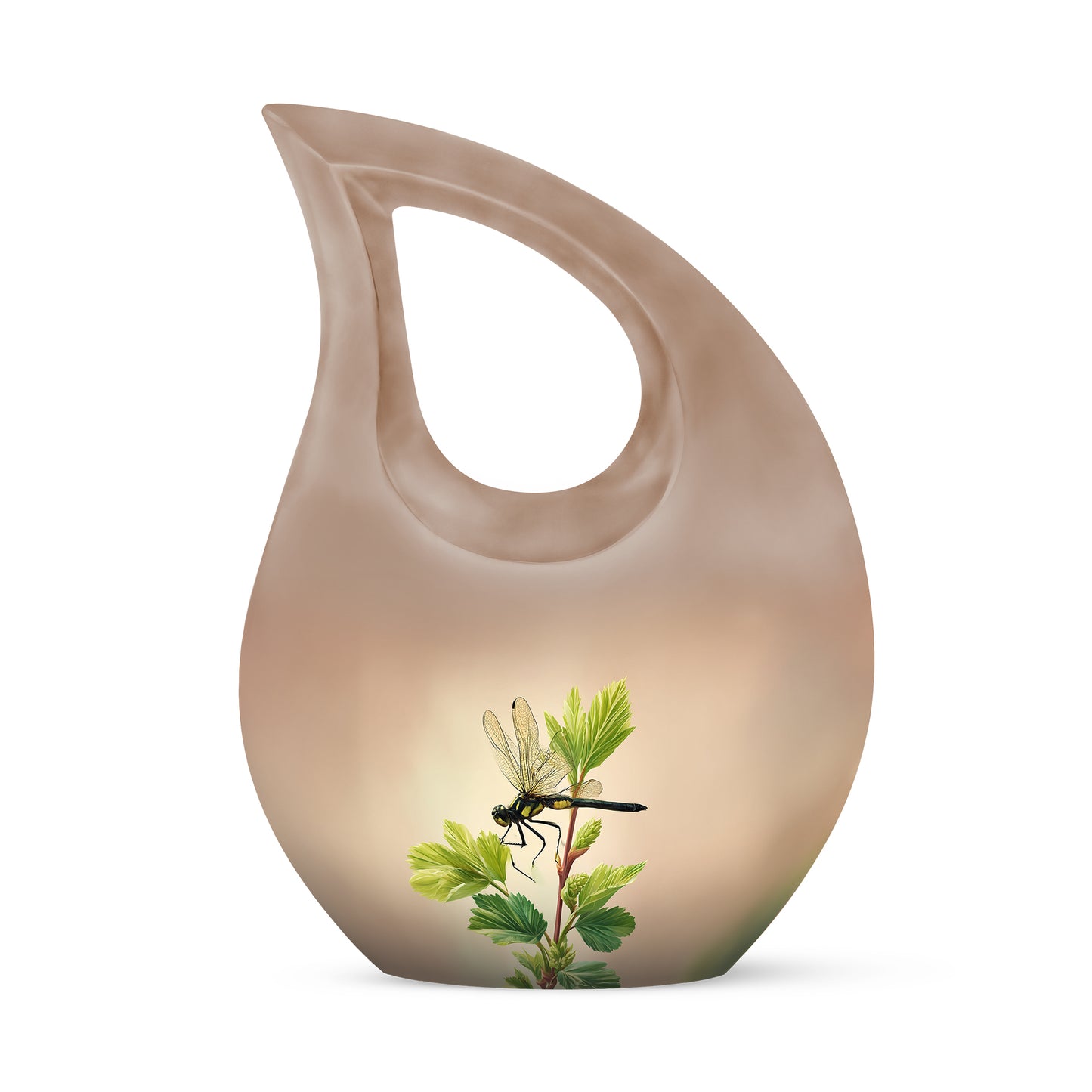 Gold Dragonfly Cremation Urns - Enduring Devotion 10-inch, 200 cu in - Yatskia