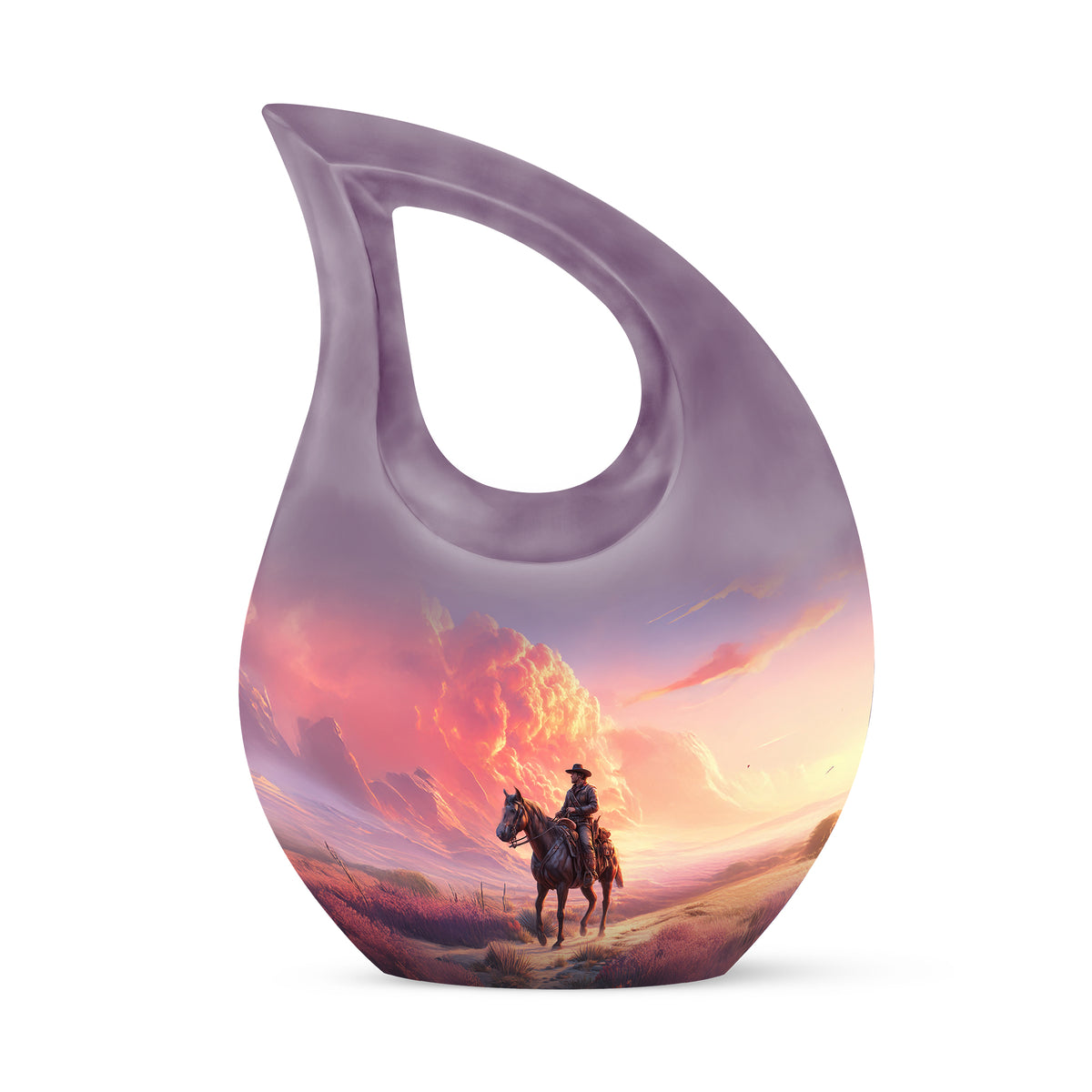 Blue Cowboy Cremation Urns - Opulent Comfort - Yatskia