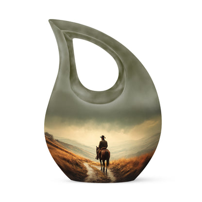 Yellow Sacred Cowboy Cremation Urns for Human Ashes - Yatskia