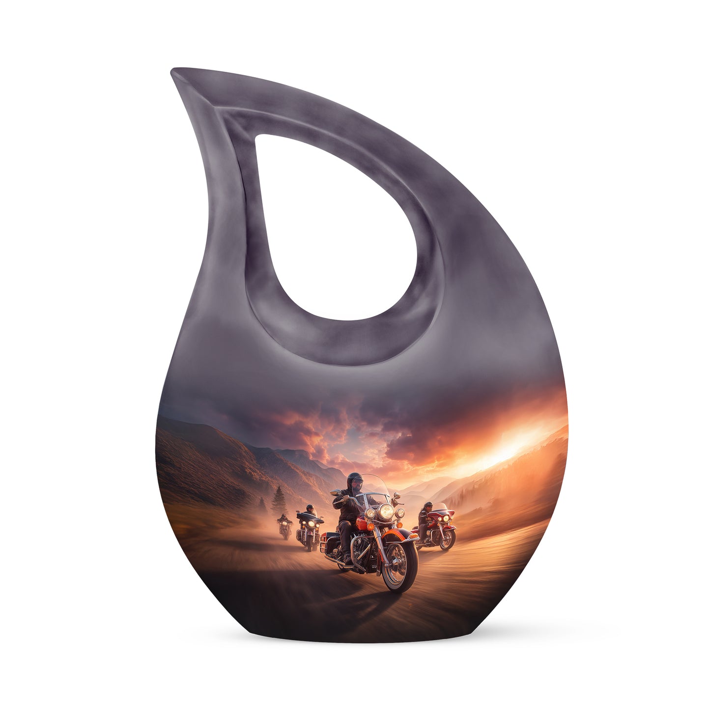 Personalized Pink Bike Cremation Urns for Ashes - Majestic 10-inch - Yatskia