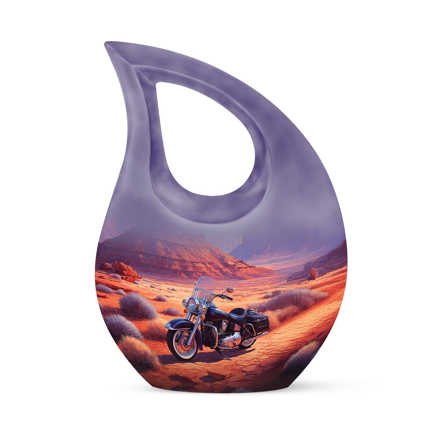 Personalized Bike Cremation Urns - Eminent Red 10-inch, 200 cu in - Yatskia
