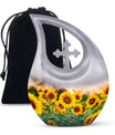 Sunflower Field Urn Human Ashes Large – Cremation Keepsakes For Men