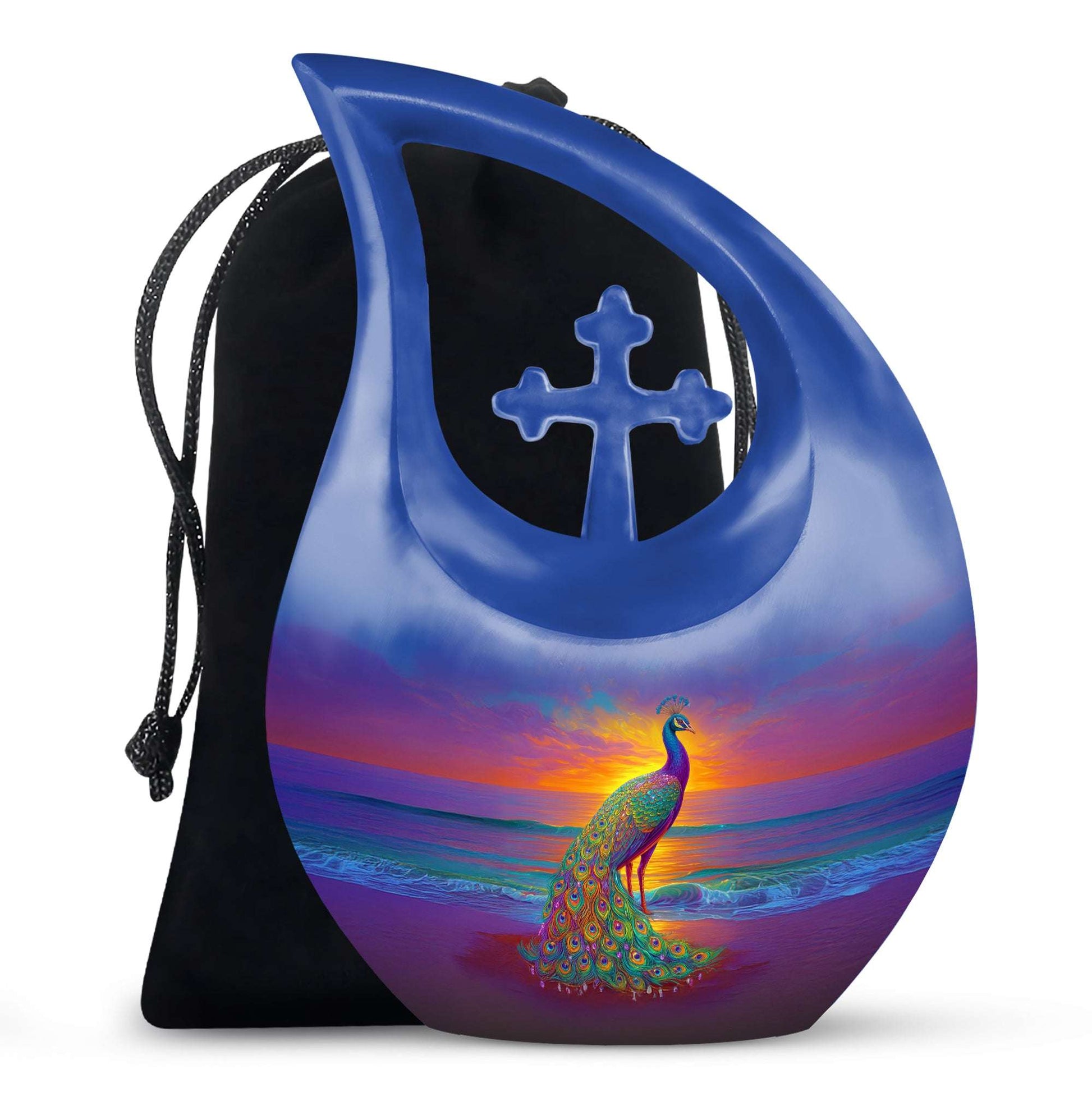 Peacock Urn Keepsakes For Ashes - Peacock Burial Urns For Humans