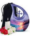 Beach Pink Sunset Adult Cremation Urns – Ocean Shore Funeral Ashes Urn