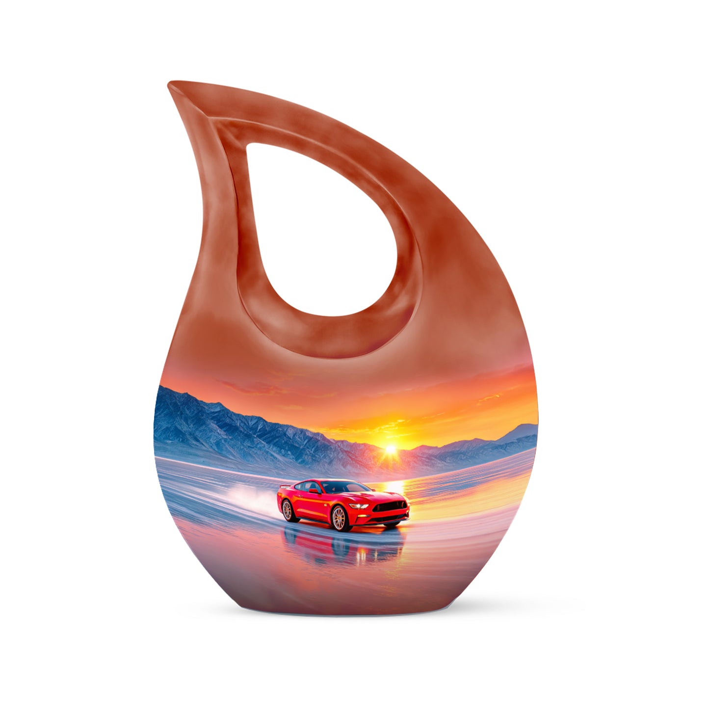 Distinguished Pink Car Cremation Urn for Ashes - Yatskia