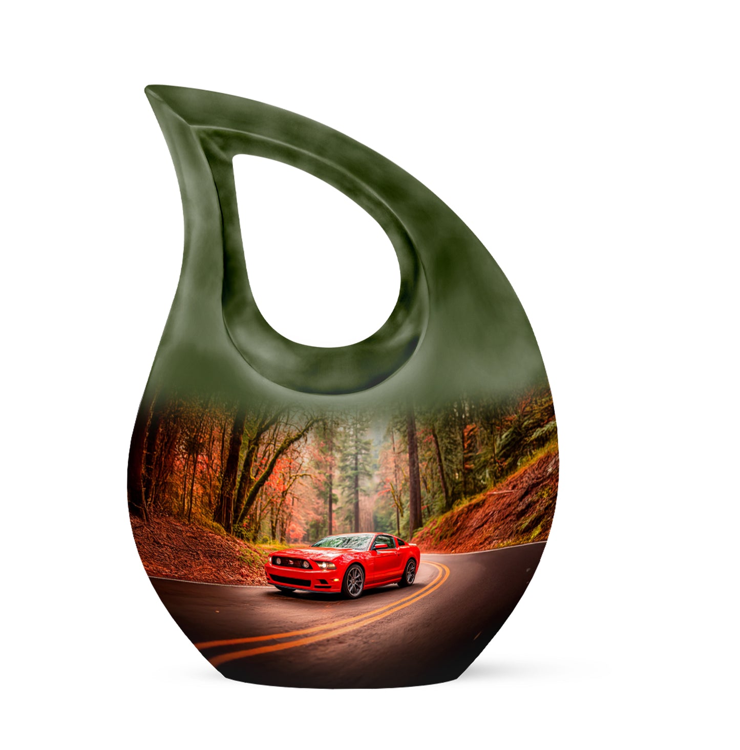 Gold Venerable Car Cremation Urns for Human Ashes - 10-inch, 200 cu in - Yatskia