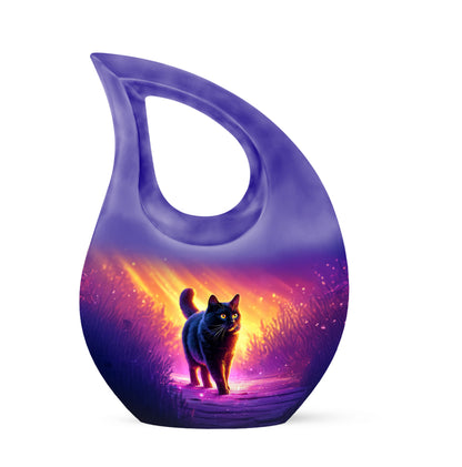 Pink Stately Cat Cremation Urns for Human Ashes - Yatskia