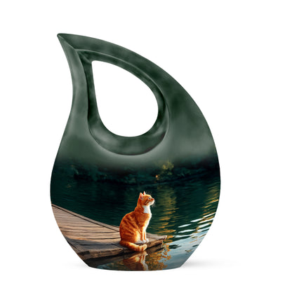 Everlasting Black Cat Legacy Urn for Human Ashes - Yatskia