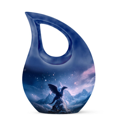 Blue Dragon Cremation Urns - Imperial Tribute 10-inch, 200 cu in - Yatskia