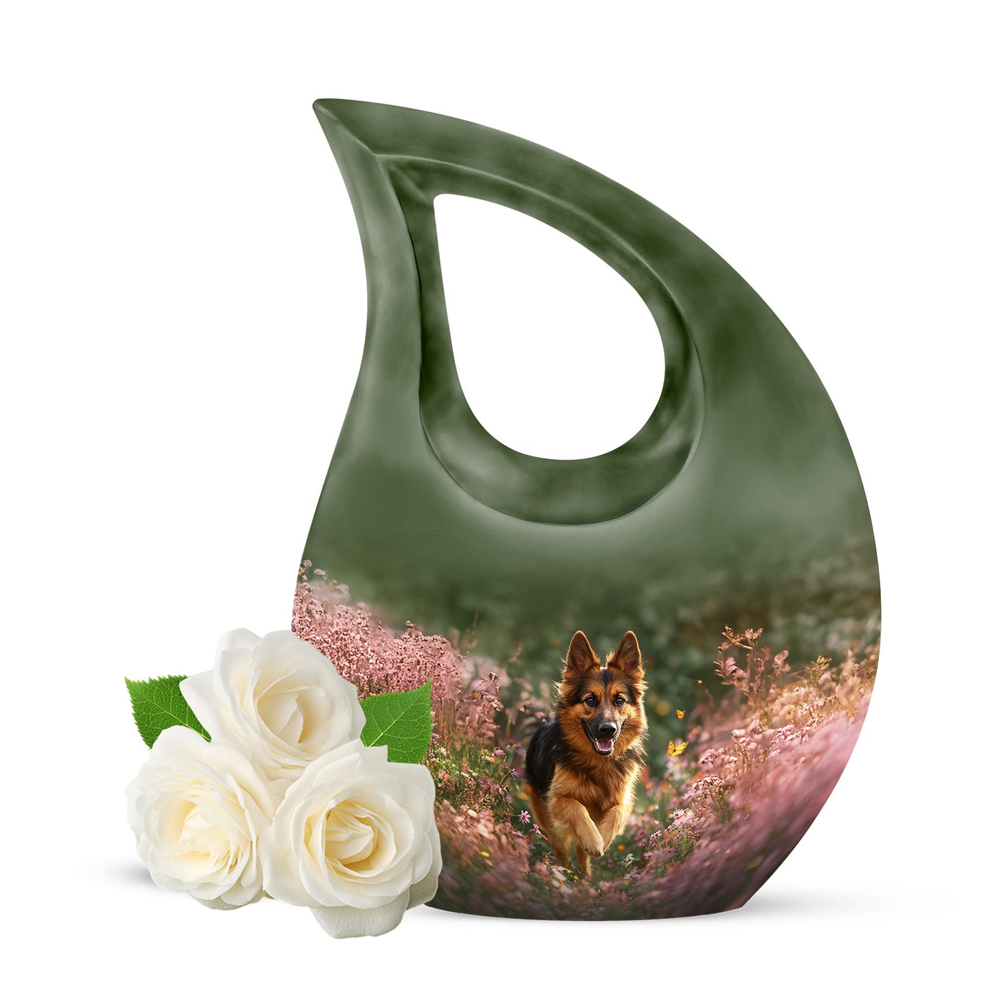 Yellow Dog Memorial Cremation Urns for Human Ashes - 10-inch, 200 cu in - Yatskia