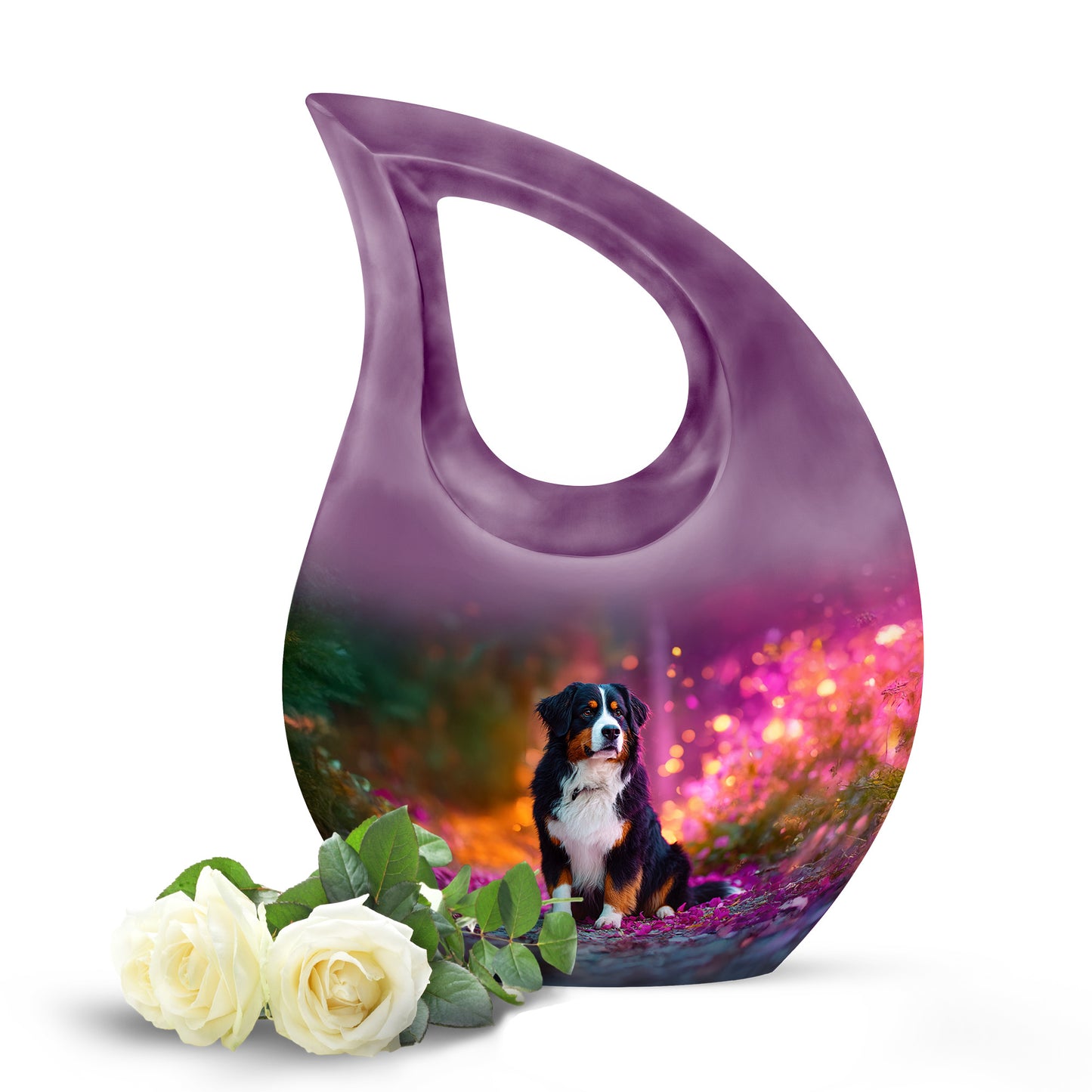 Green Treasured Dog Cremation Urns for Human Ashes - 10-inch, 200 cu in - Yatskia