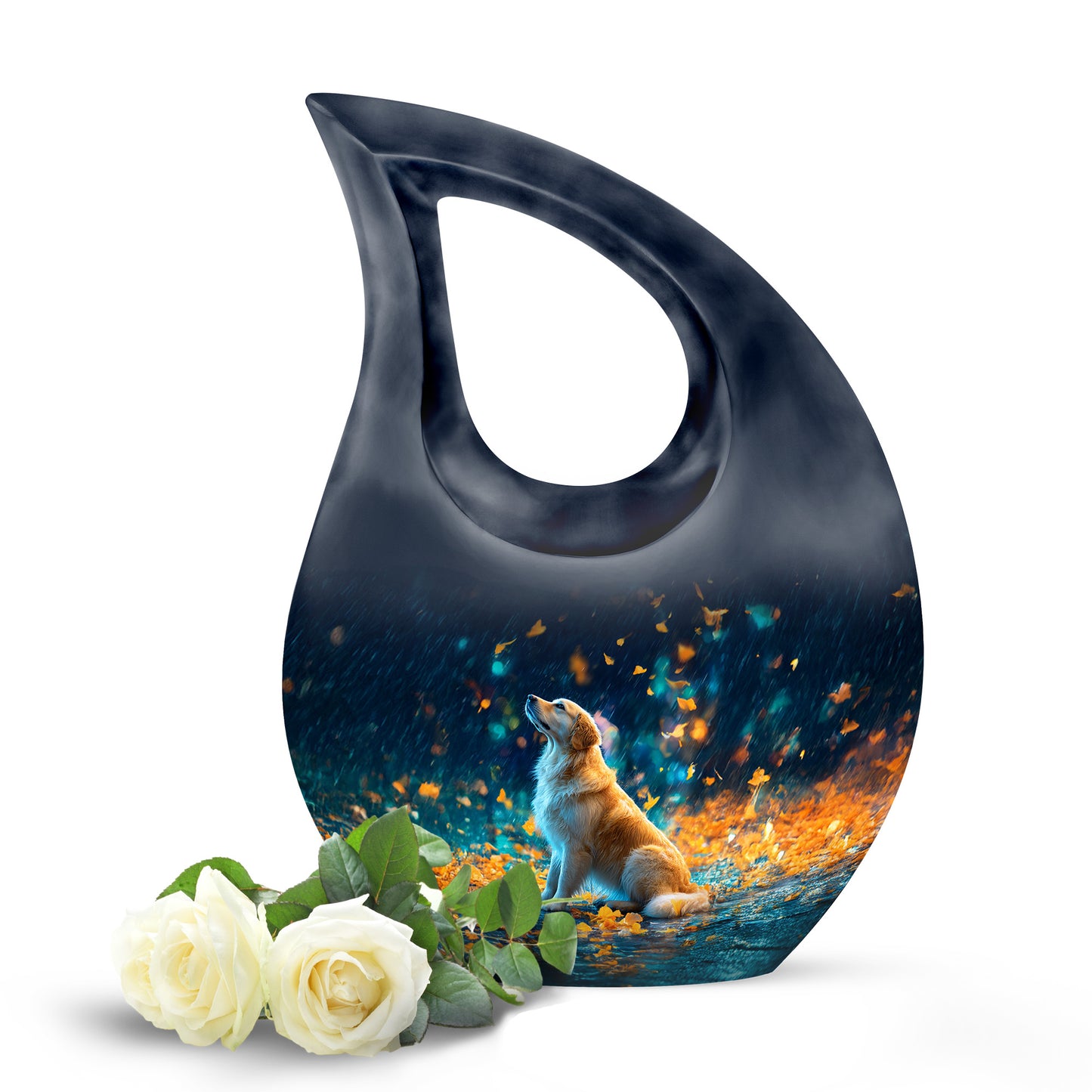 Blue Dog Cremation Urns - Imperial Guardian 10-inch, 200 cu in - Yatskia