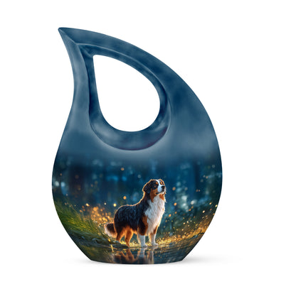 Blue Dog Cremation Urns - Enduring Comfort 10-inch, 200 cu in - Yatskia