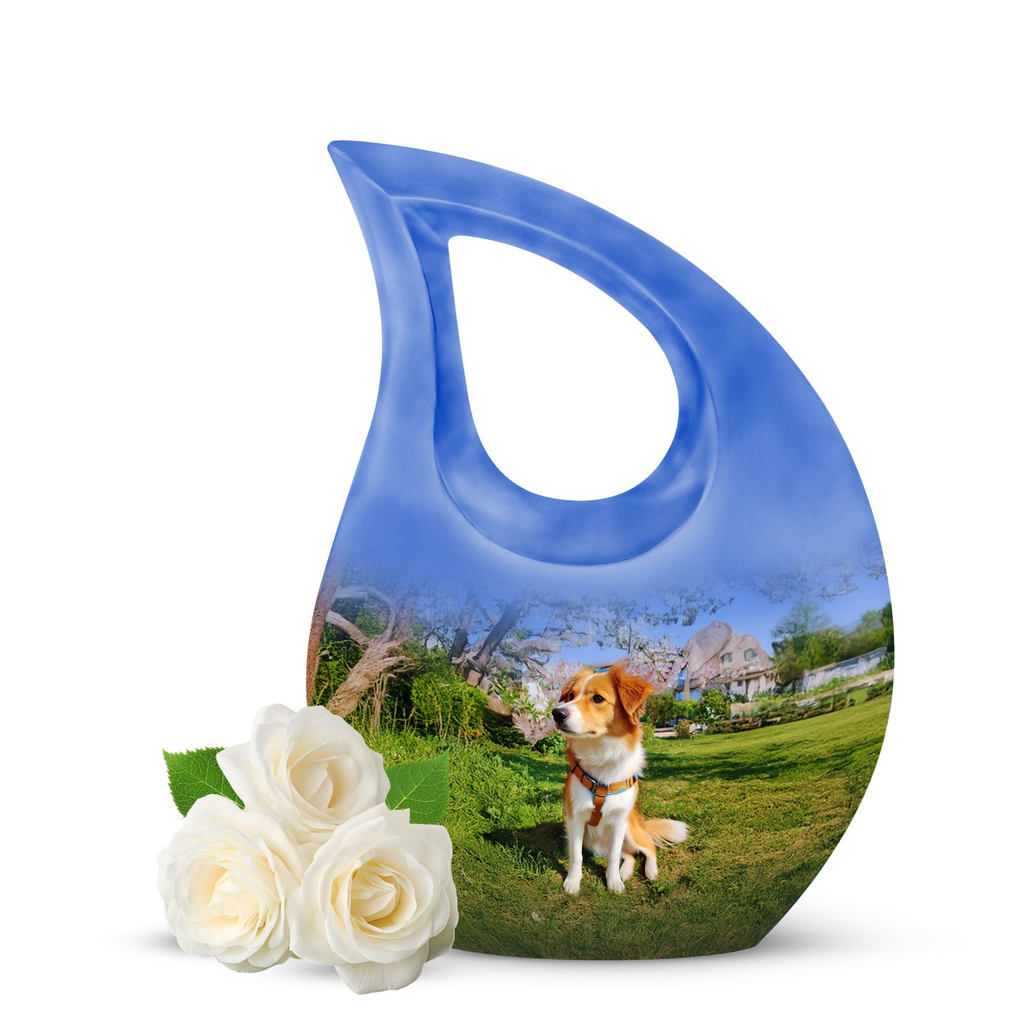 Blue Dog Cremation Urns - Imperial Blessing 10-inch, 200 cu in - Yatskia