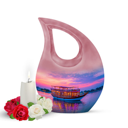 Regal Boat Memorial Cremation Urns - Blue 10-inch, 200 cu in - Yatskia
