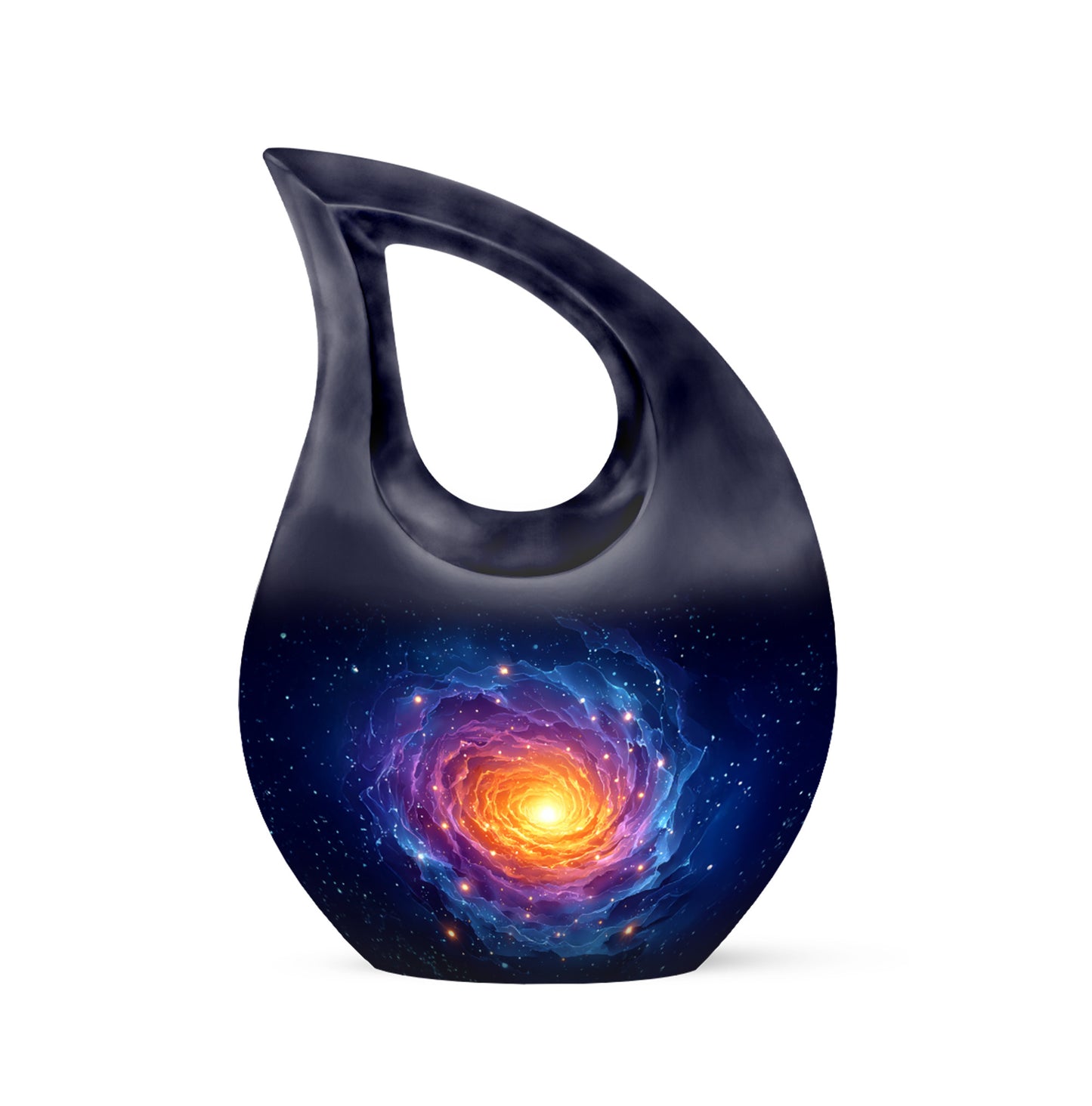 Blue Galaxy Cremation Urns - Imperial Devotion 10-inch, 200 cu in - Yatskia