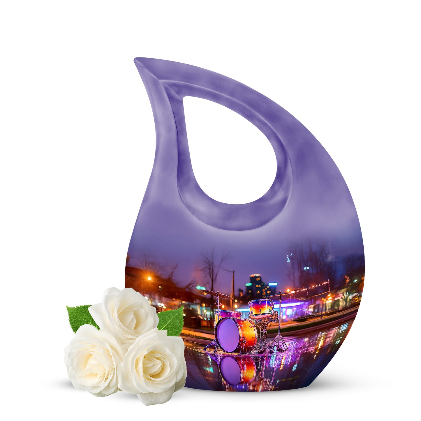 Blue Drums Cremation Urns - Glorious Promise 10-inch, 200 cu in - Yatskia