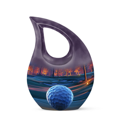 Red Venerable Golf Cremation Urns for Human Ashes - 10-inch, 200 cu in - Yatskia