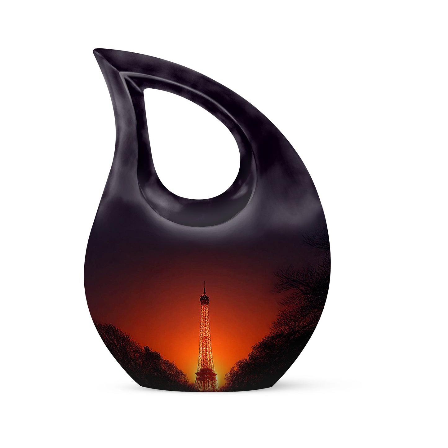 Distinguished Pink Eiffel Tower Cremation Urn for Ashes - 10-inch, 200 cu in - Yatskia