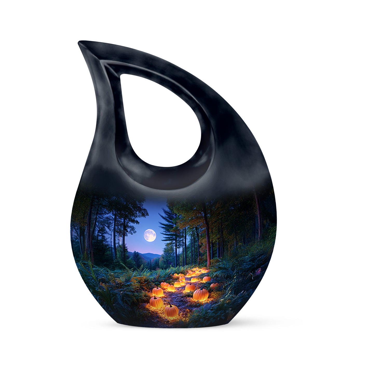 Sublime Halloween Cremation Urns for Human Ashes - Blue 10-inch - Yatskia