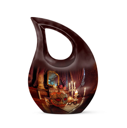 Sublime Halloween Cremation Urns for Human Ashes - Red 10-inch - Yatskia