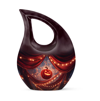 Personalized Halloween Cremation Urns - Pristine Red 10-inch, 200 cu in - Yatskia