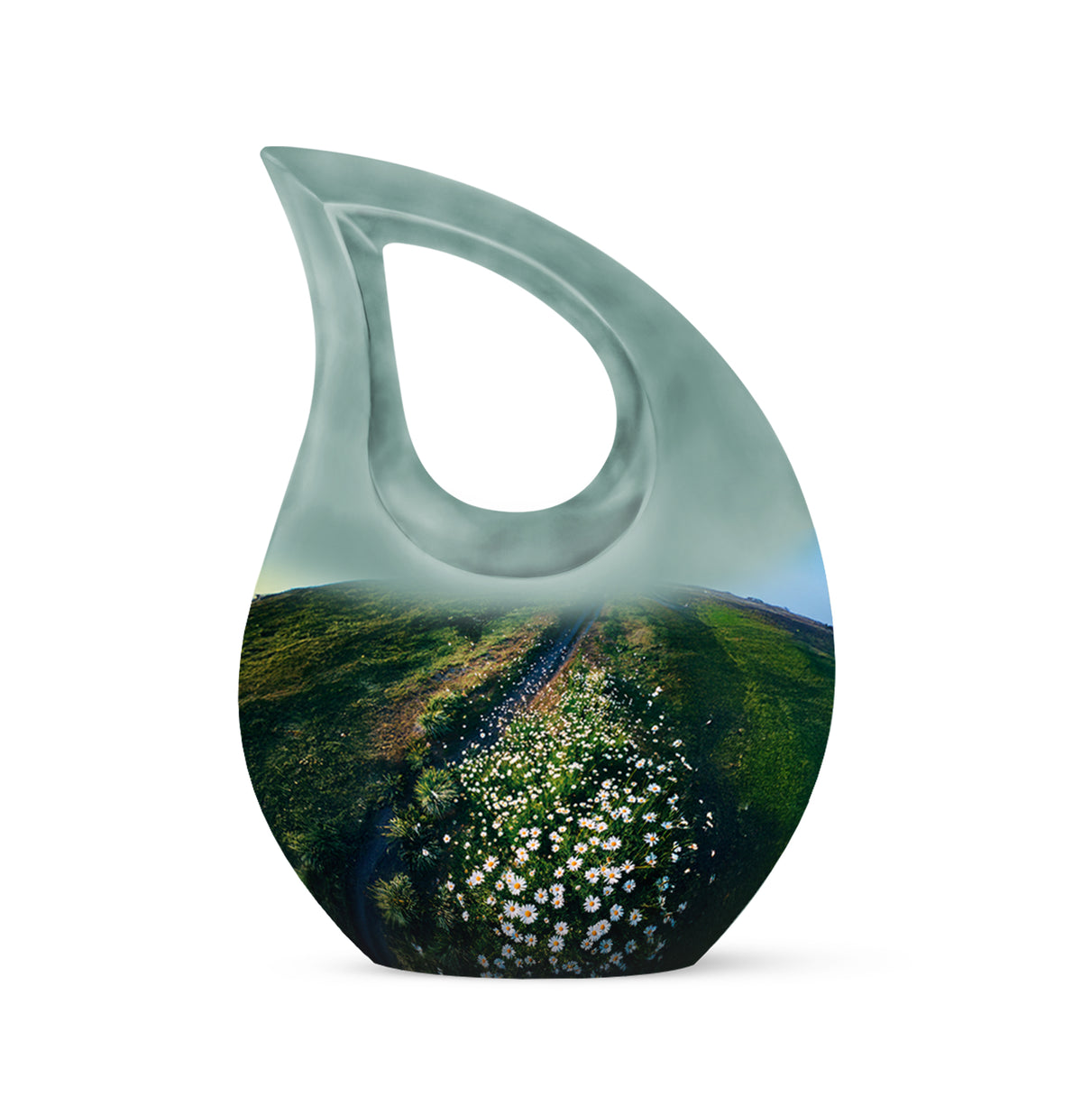 Personalized Green Daisy Cremation Urns for Ashes - Captivating - Yatskia