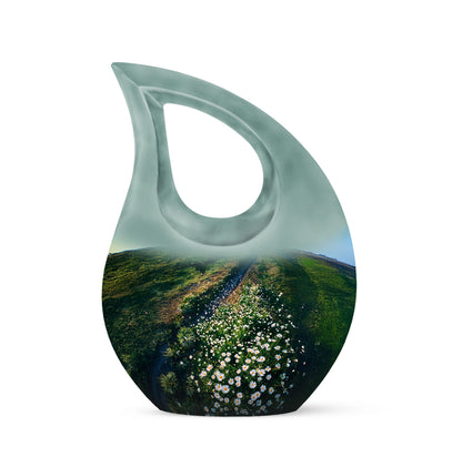 Personalized Green Daisy Cremation Urns for Ashes - Captivating - Yatskia