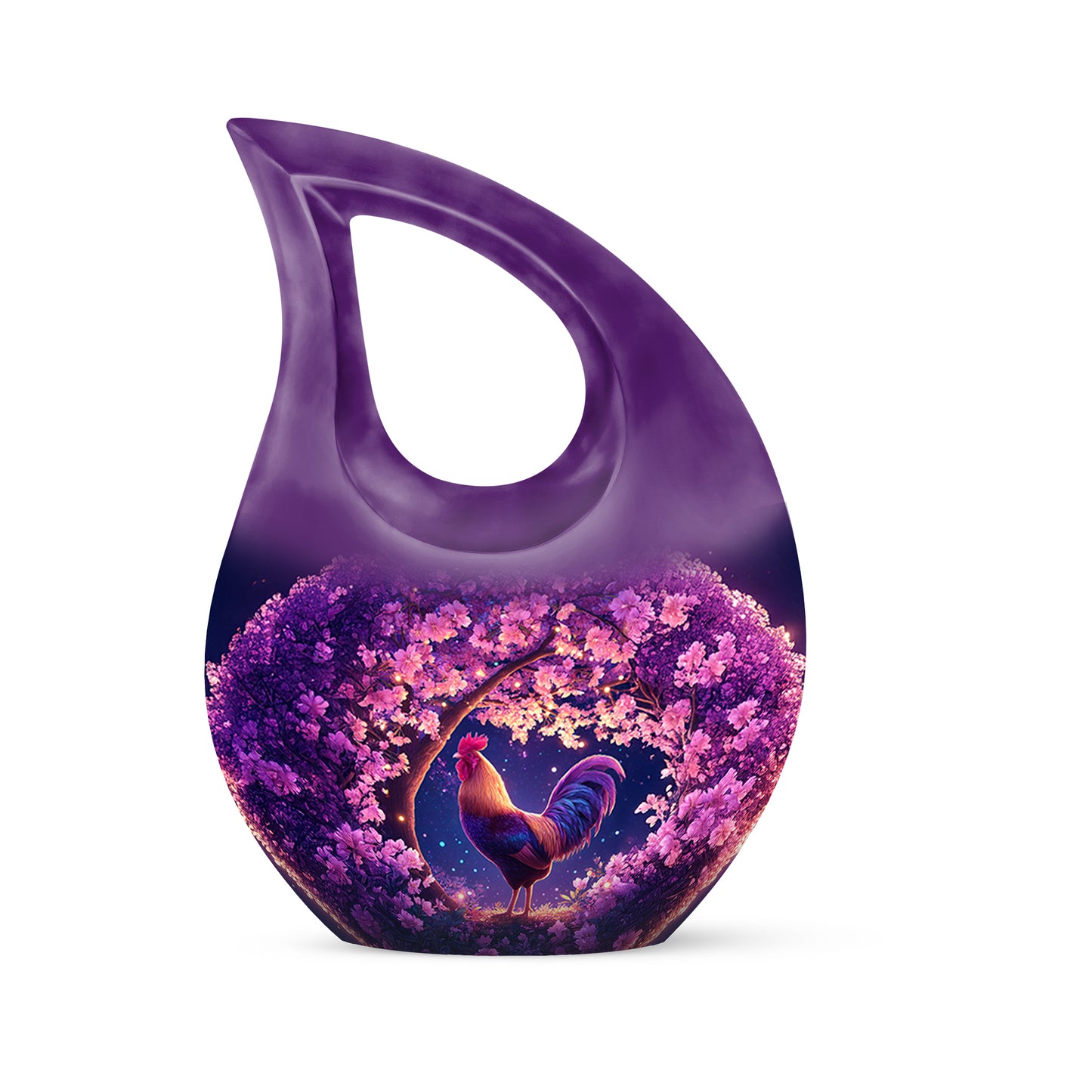 Everlasting Pink Hen Benediction Urn for Human Ashes - 10-inch, 200 cu in - Yatskia