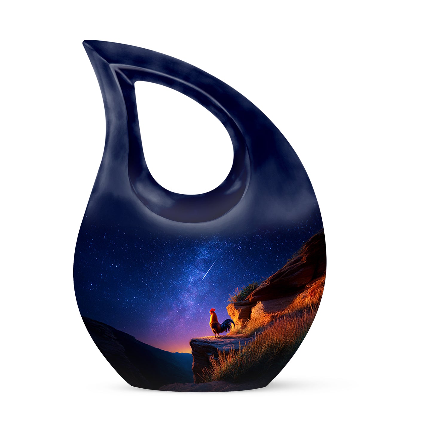 Personalized Blue Hen Cremation Urns for Ashes - Captivating 10-inch - Yatskia