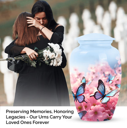 Elegant butterfly urn suitable for adult female or male ashes, perfect for cherishing memories of a loved one