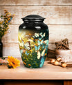 Large Butterfly urn designed for adult human ashes, ideal uniquely crafted cremation container for Mom or Man ashes