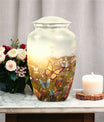 Elegant mosaic butterfly cremation urn for women's ashes, perfect memorial urn for human adult ashes