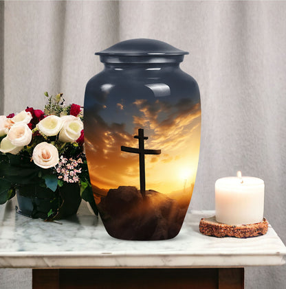 Jesus-URN for preserving ashes of adult male or female, ideal for honoring departed loved ones.
