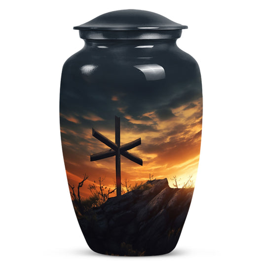Jesus themed adult female cremation urn