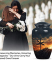 Jesus themed adult female cremation urn