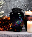 Female adult peacock urn for human ashes, suitable for men, durable cremation urn for adult ashes